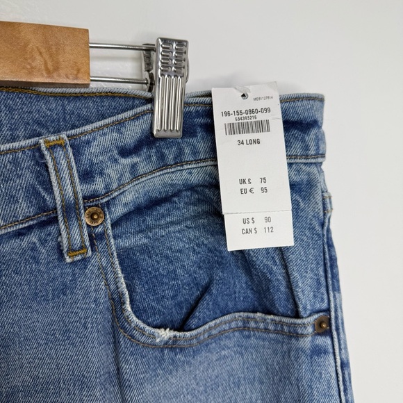 ABERCROMBIE NWT The 90’s Straight Ultra High Rise Jeans - Picture 5 of 7